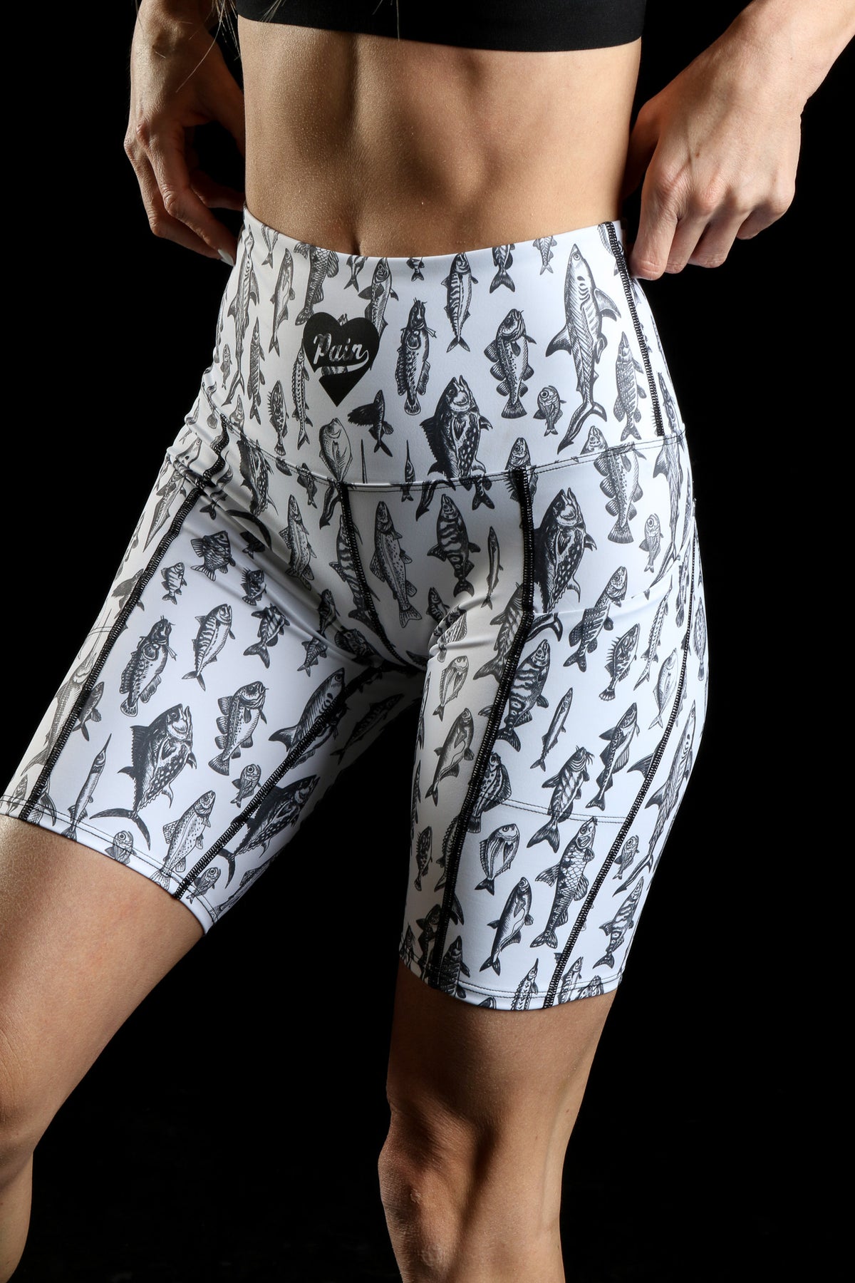 Relentless™ The Premium High Waisted Biker short Fishy