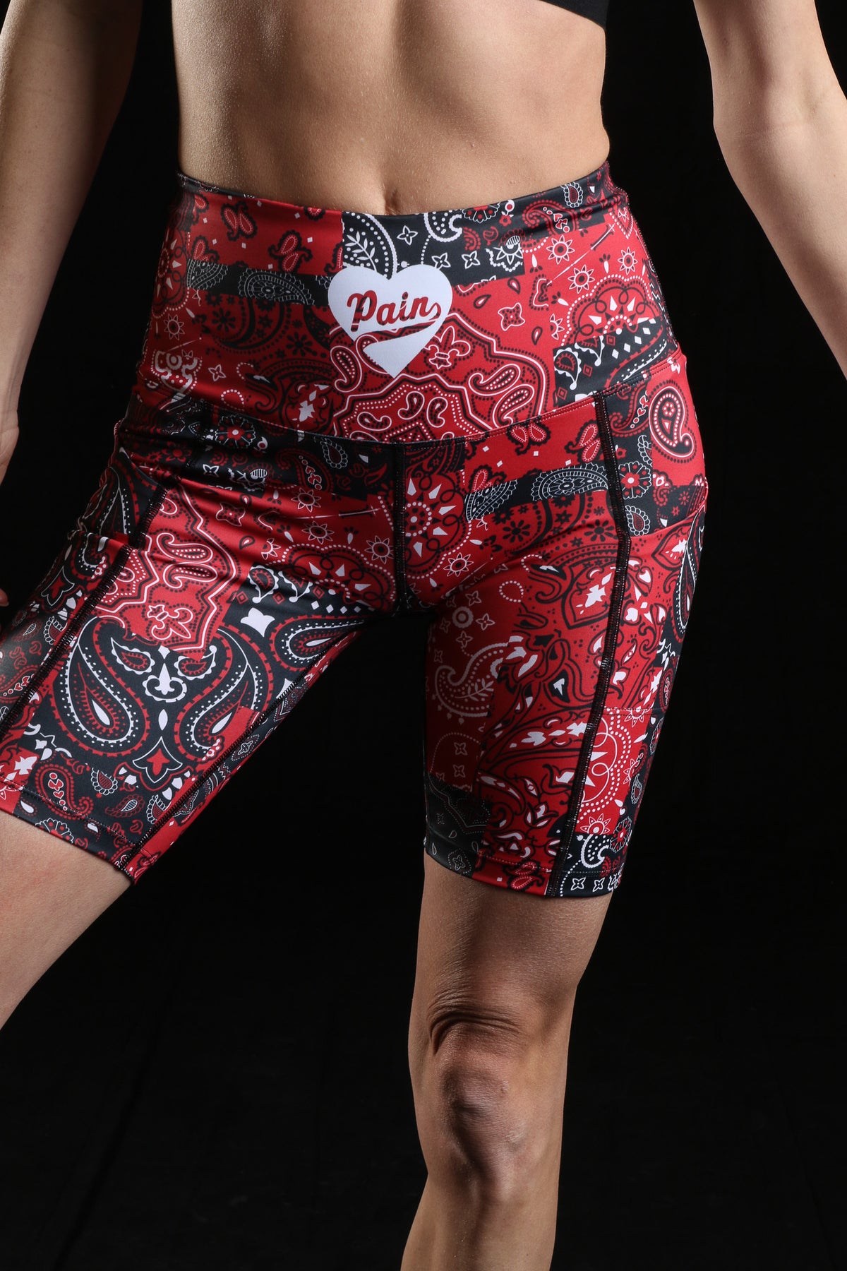 Relentless™ The Premium High Waisted Biker short Bandana