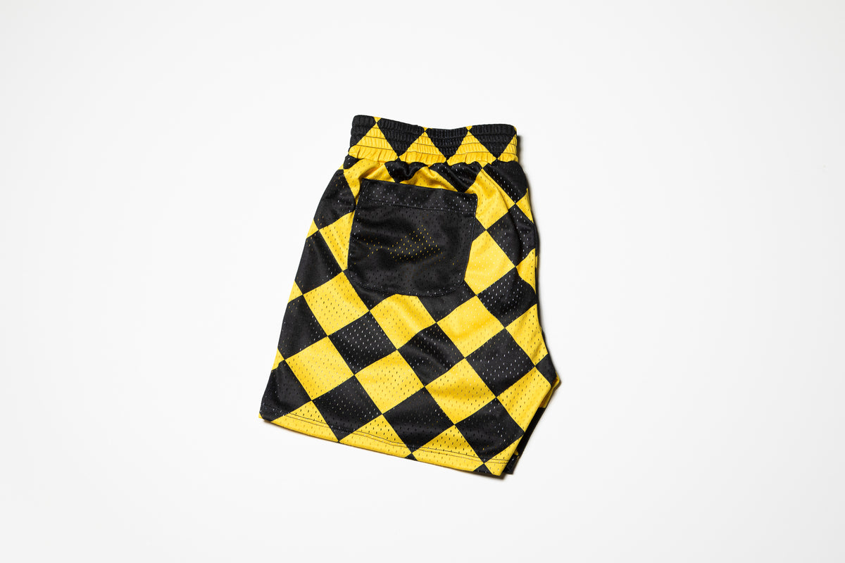No. 01 Short Yellow Checkers