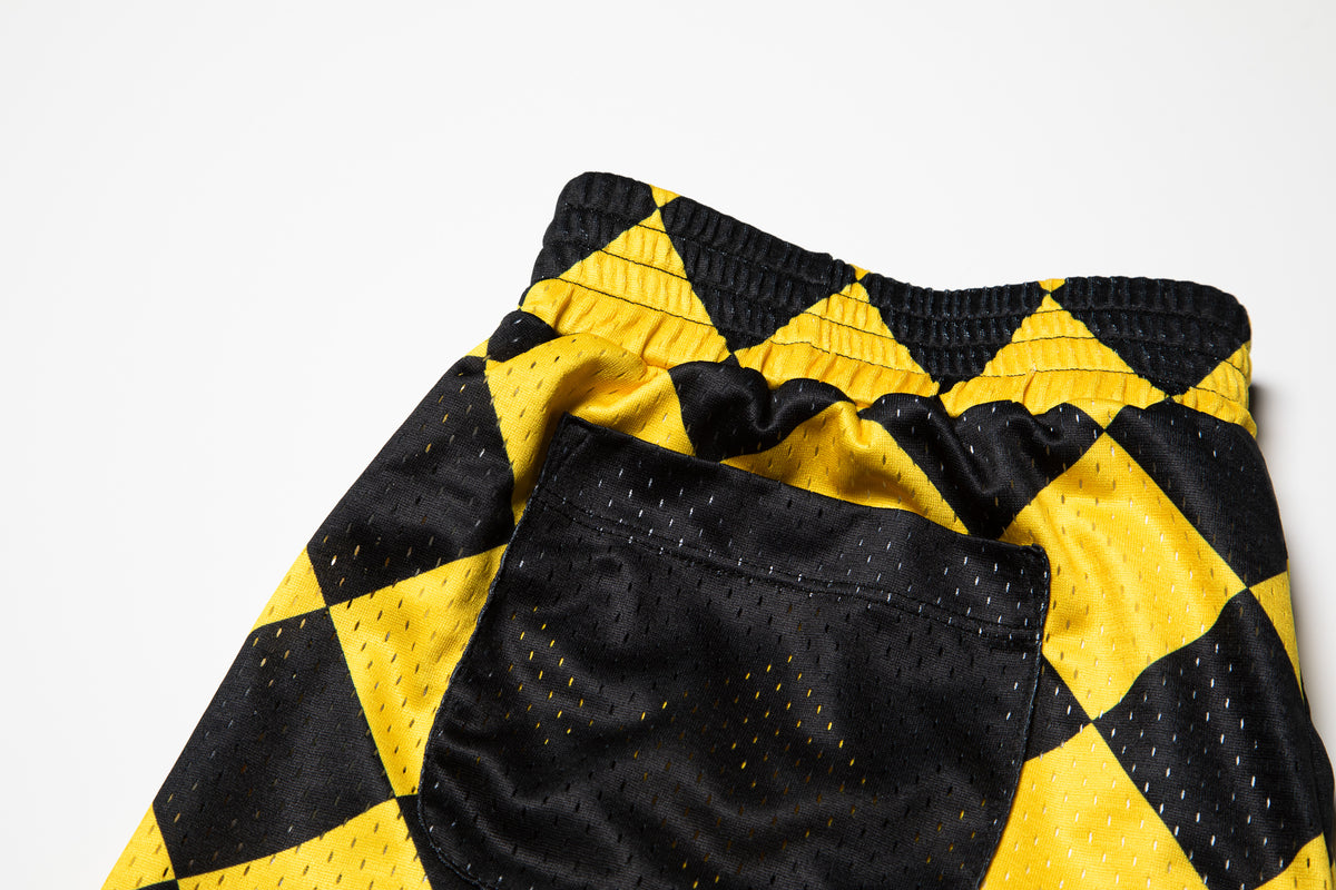 No. 01 Short Yellow Checkers