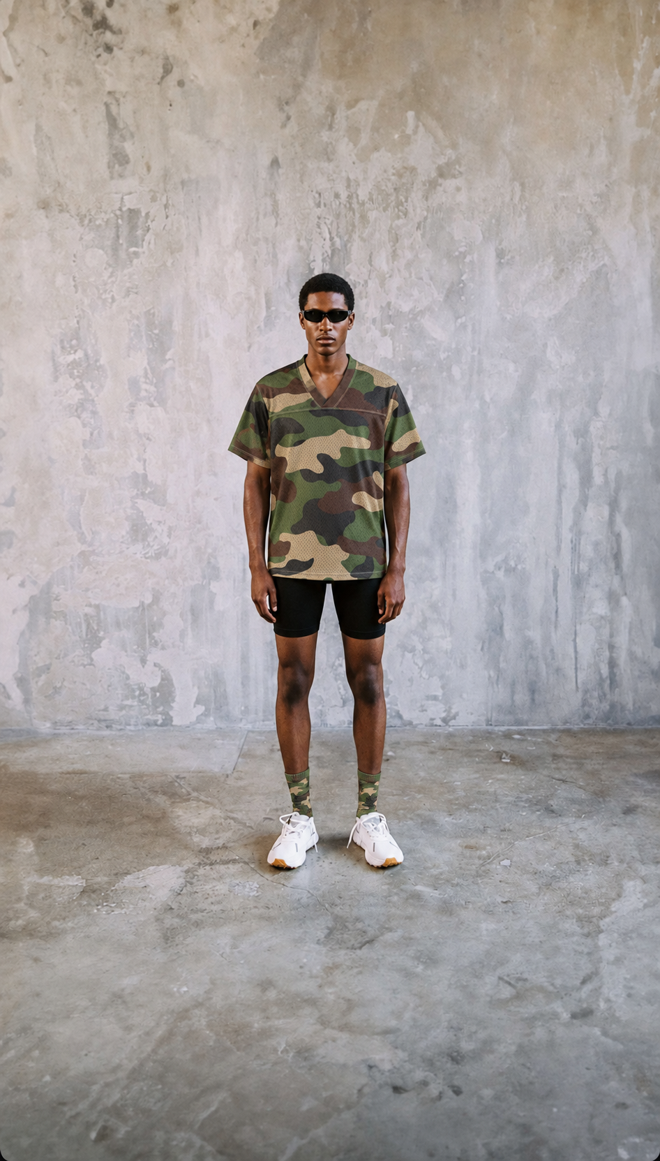 GRID.01™ Performance Mesh Jersey Camo Green