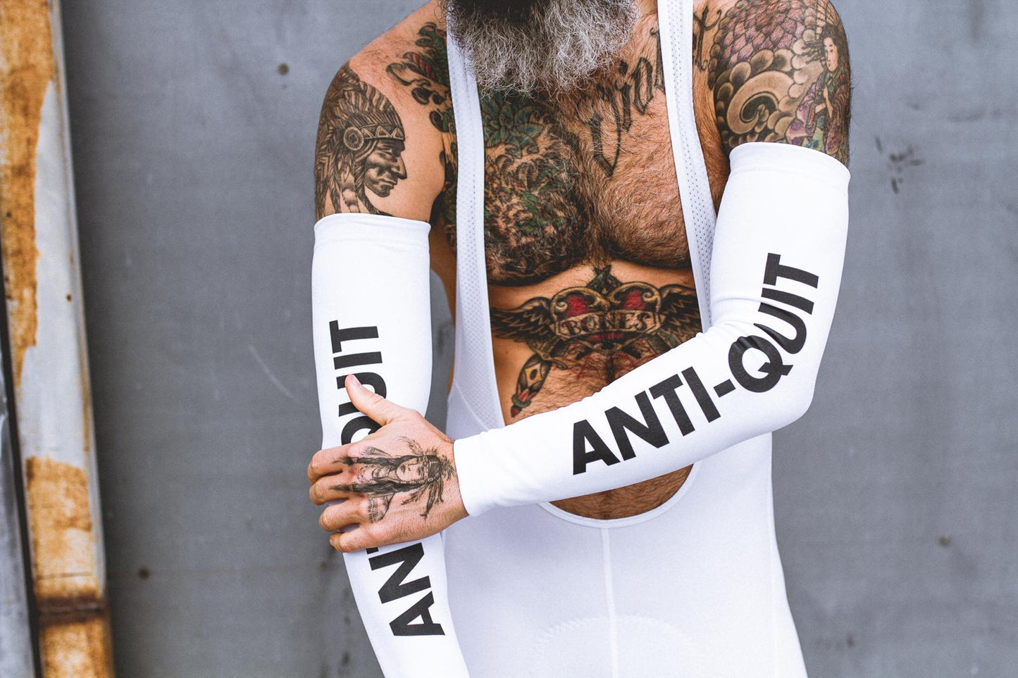 Anti-Quit Arm Warmers WHITE