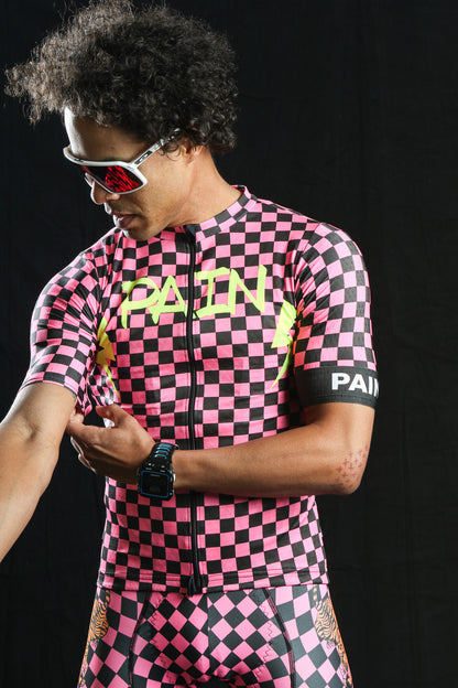 PINK CHECKERS Performance Jersey