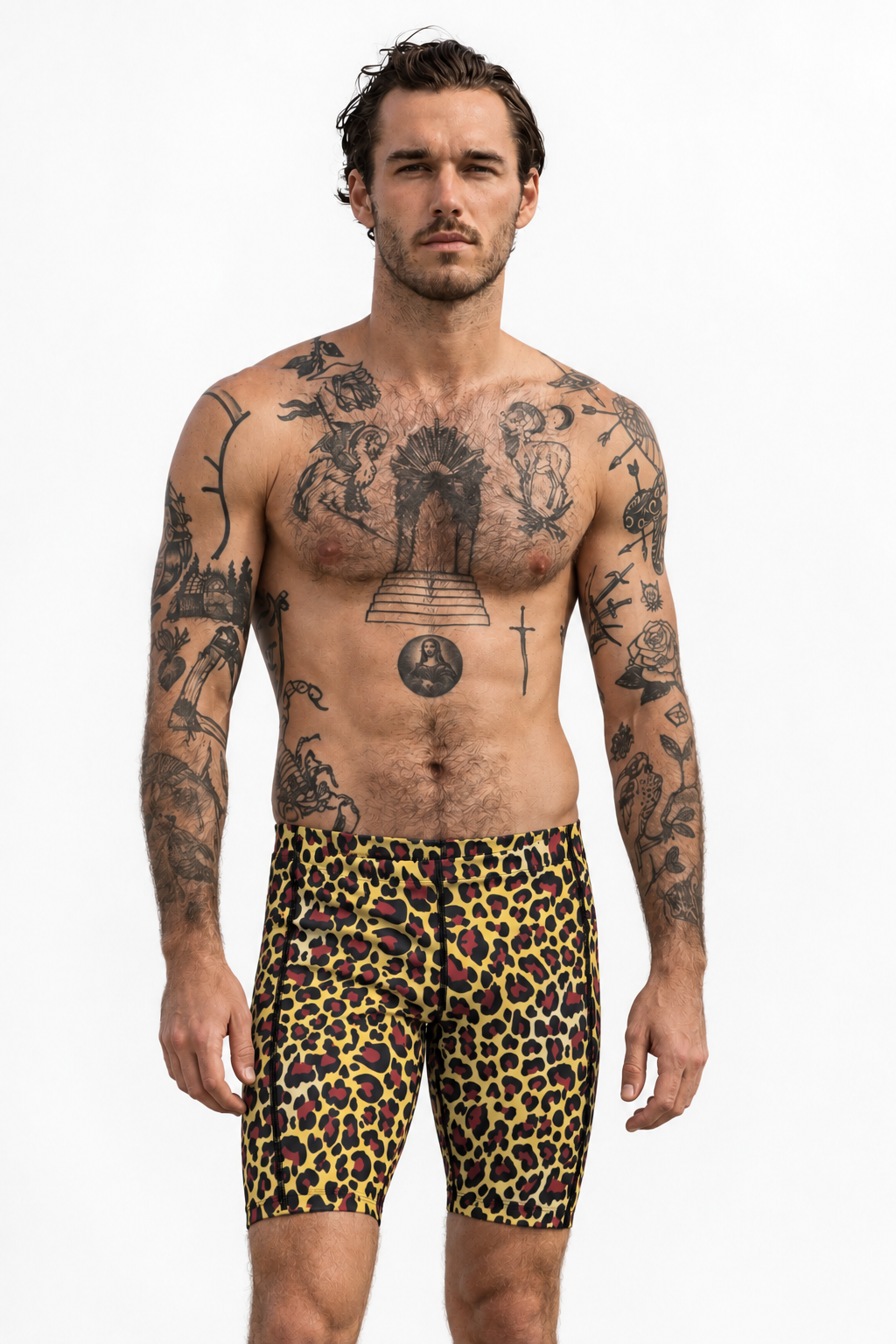 RECKLESS™ Performance Half Tight City Leopard
